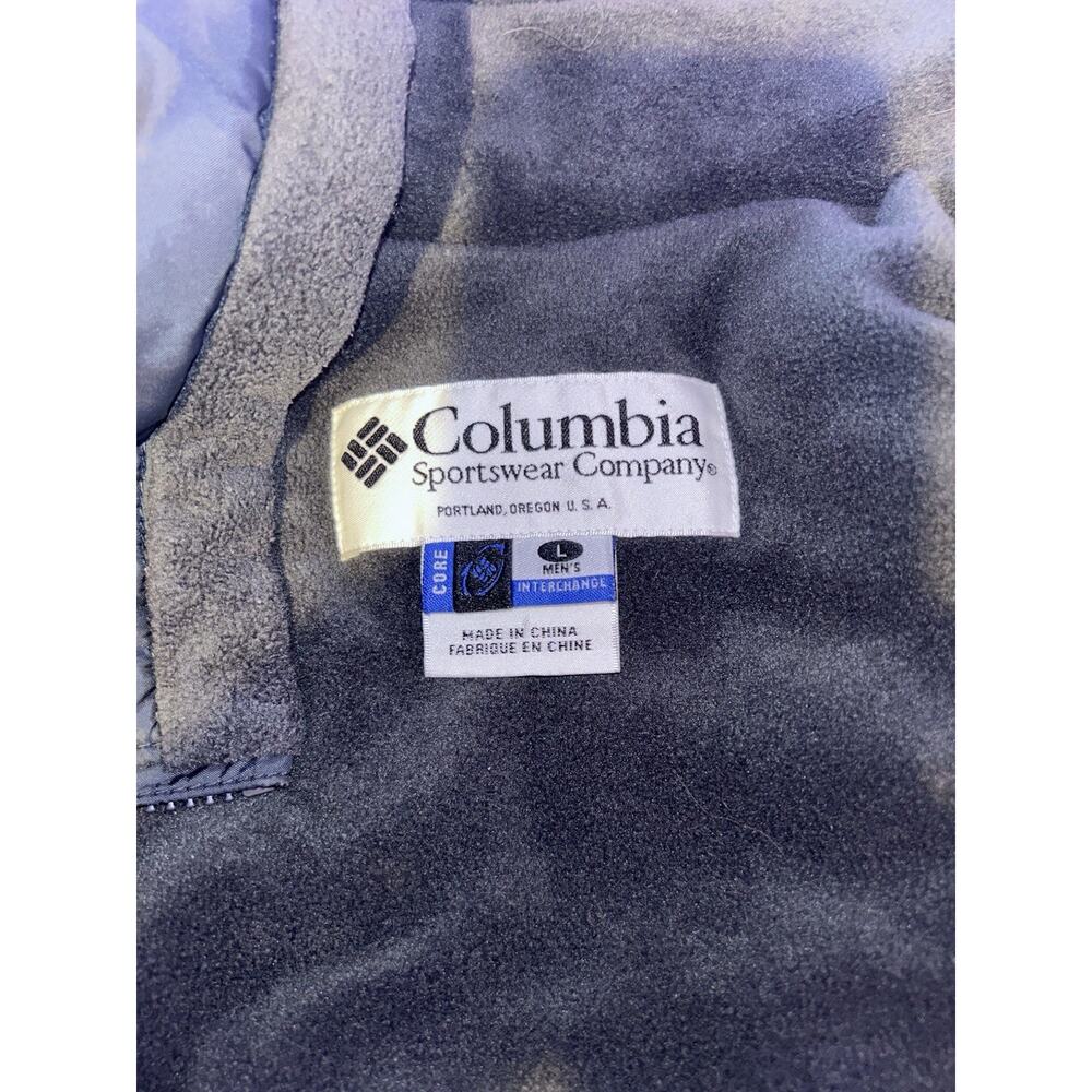 Men's Size Large Columbia Coat Puffer Jacket Extra Warm Black - Picture 2 of 2